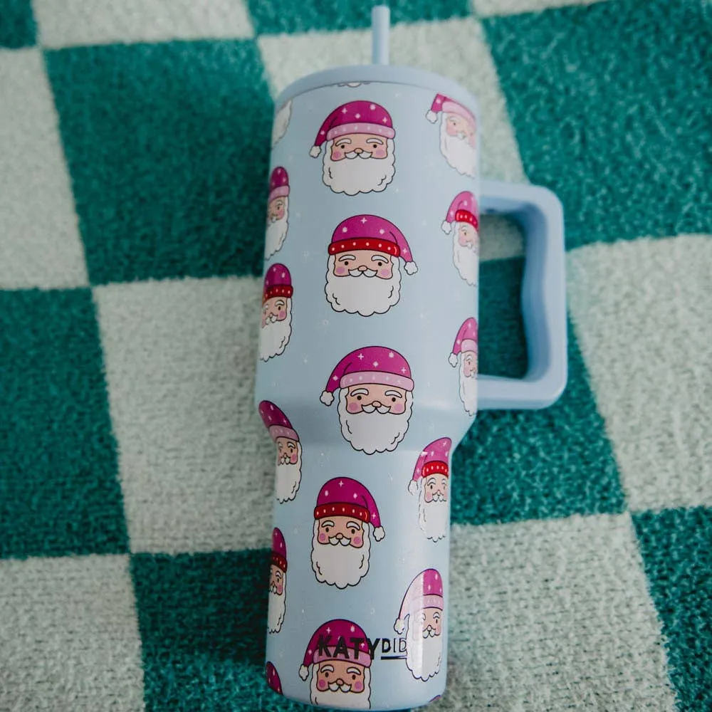 PINK SANTA HATS TUMBLER