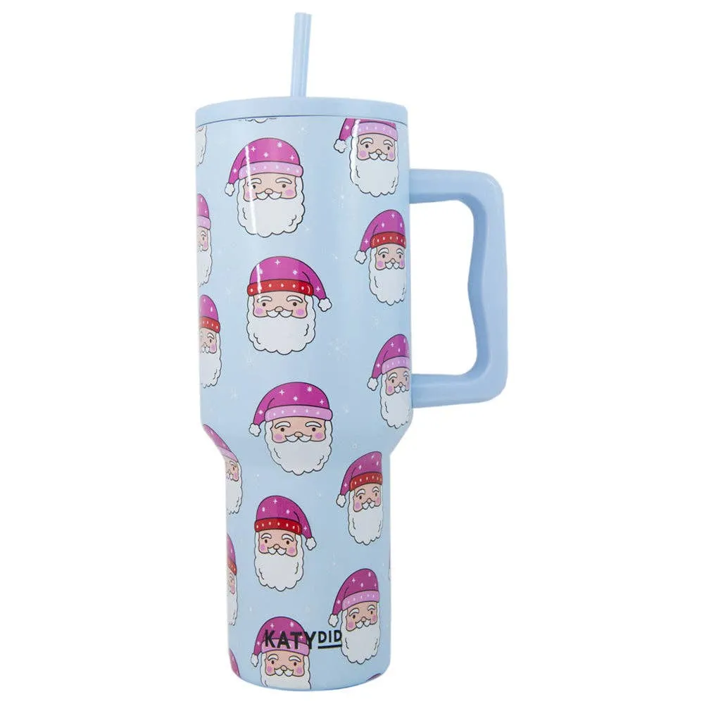 PINK SANTA HATS TUMBLER