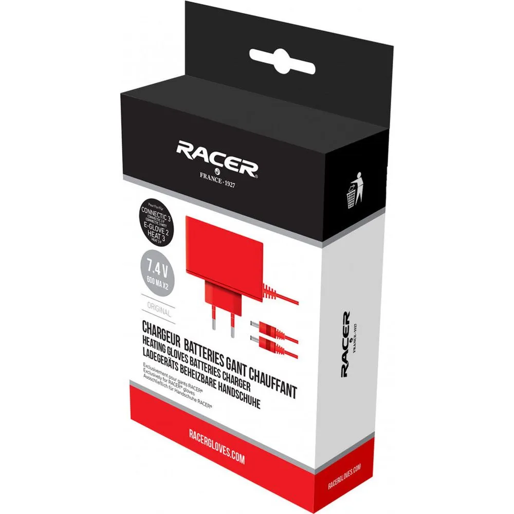 Racer (France) Soft Touch UK Battery Charger For Heated Gloves