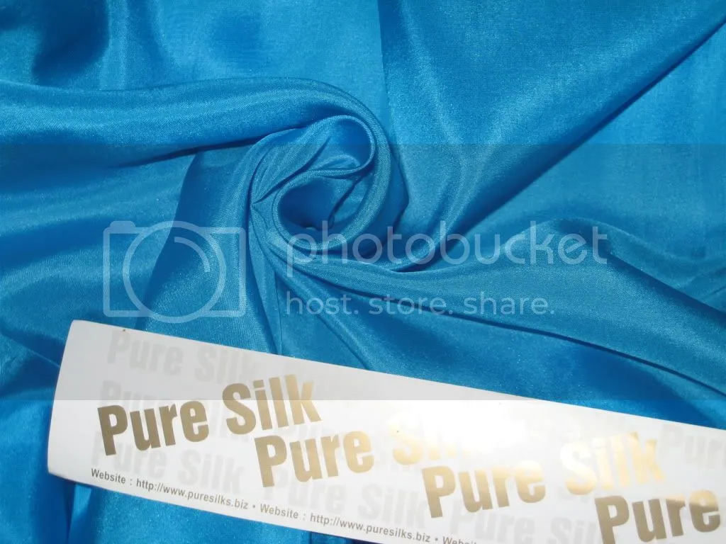 RICH Blue COLOUR PLAIN HABOTAI SILK 54&quot;