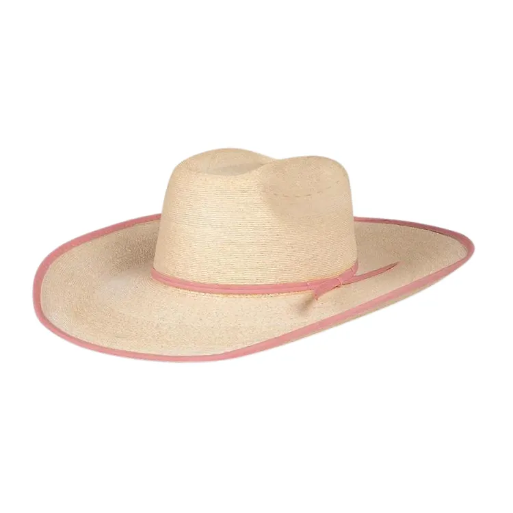 Ringers Western Sterling Straw Hat - Natural/Pink