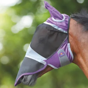 Shires Deluxe Fly Mask With Ears & Nose