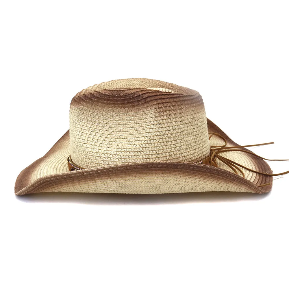 Straw Cowboy Hats Men Women Straw Cowboy Hat Beach Hat