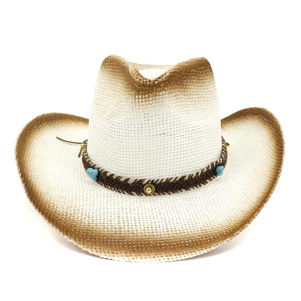 Straw Cowboy Hats Straw Cowboy Hat Outdoor Sun Hat Beach Hat