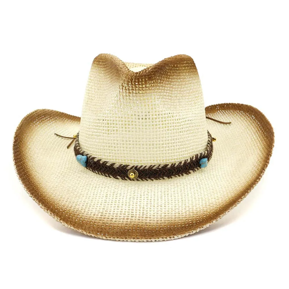 Straw Cowboy Hats Straw Cowboy Hat Outdoor Sun Hat Beach Hat