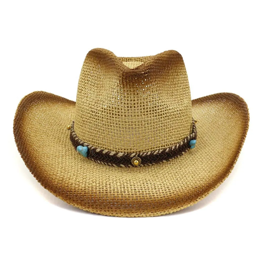 Straw Cowboy Hats Straw Cowboy Hat Outdoor Sun Hat Beach Hat