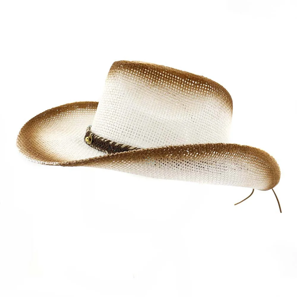 Straw Cowboy Hats Straw Cowboy Hat Outdoor Sun Hat Beach Hat