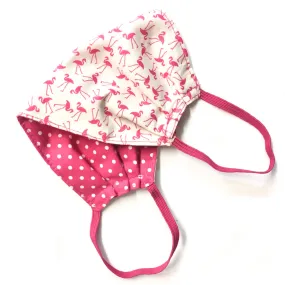 Surgical-Style Face Mask Flamingo Pink Dot