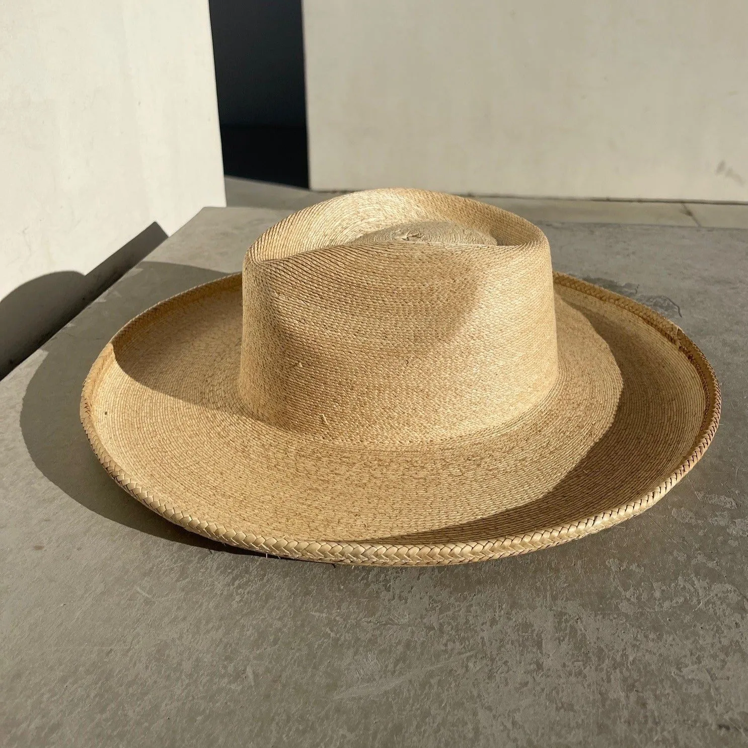 The Suntoasted Pencil Brim Fine Palm Hat