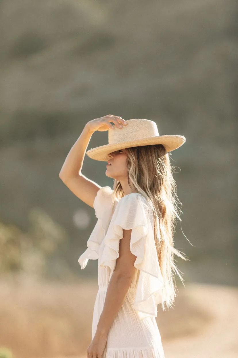 The Suntoasted Pencil Brim Fine Palm Hat