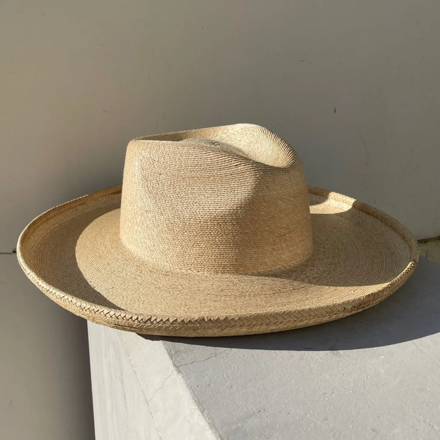 The Suntoasted Pencil Brim Fine Palm Hat