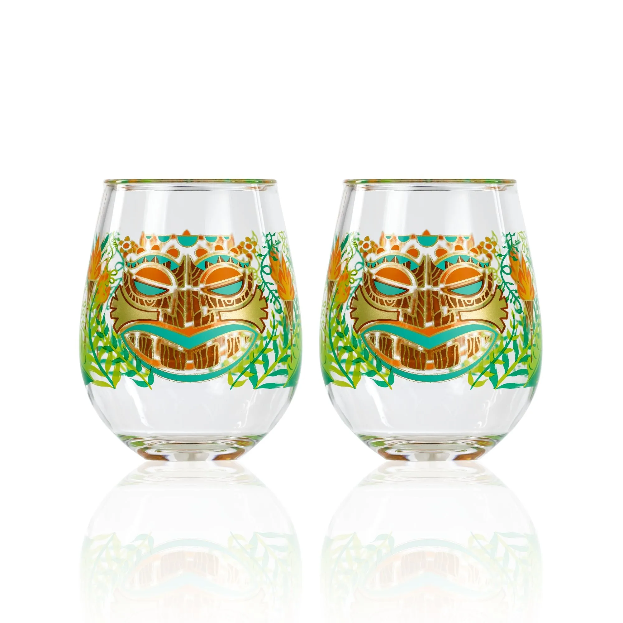 Tiki Acrylic Stemless Set