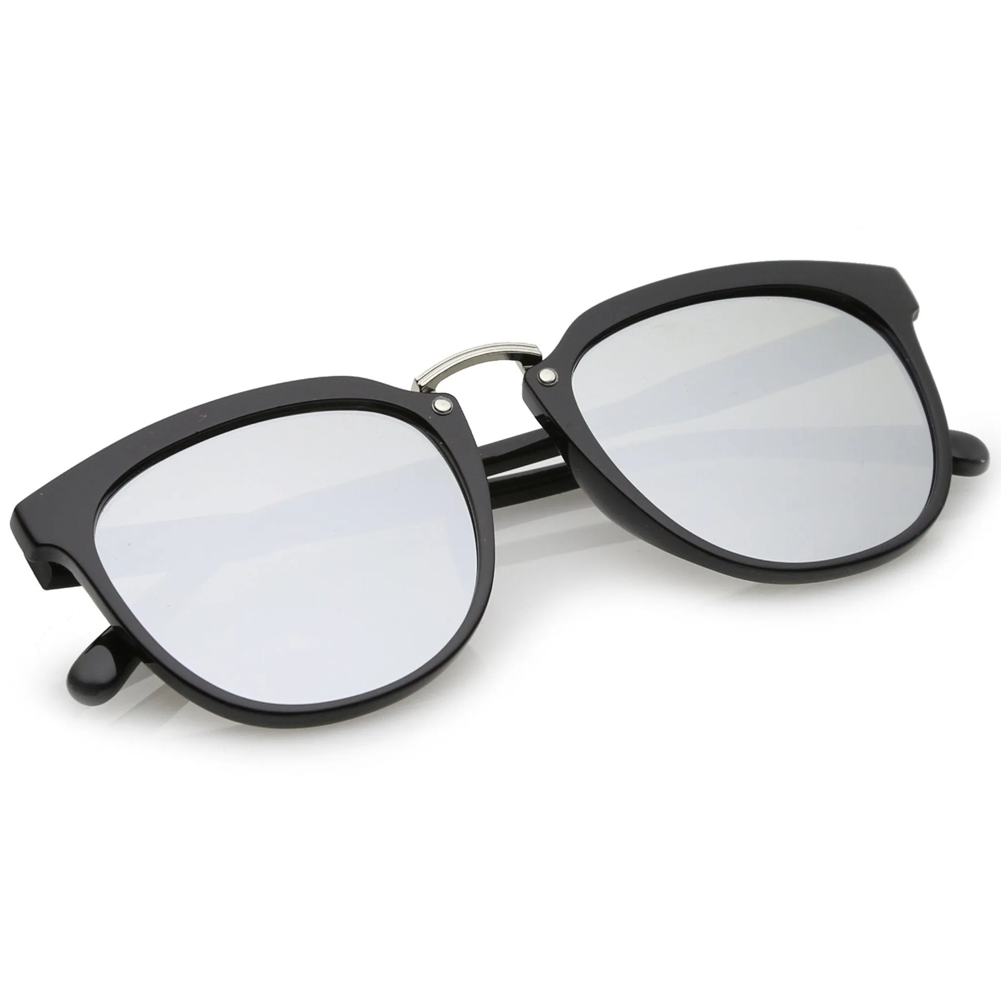 Trending Retro Modern Mirrored Flat Lens Sunglasses A945