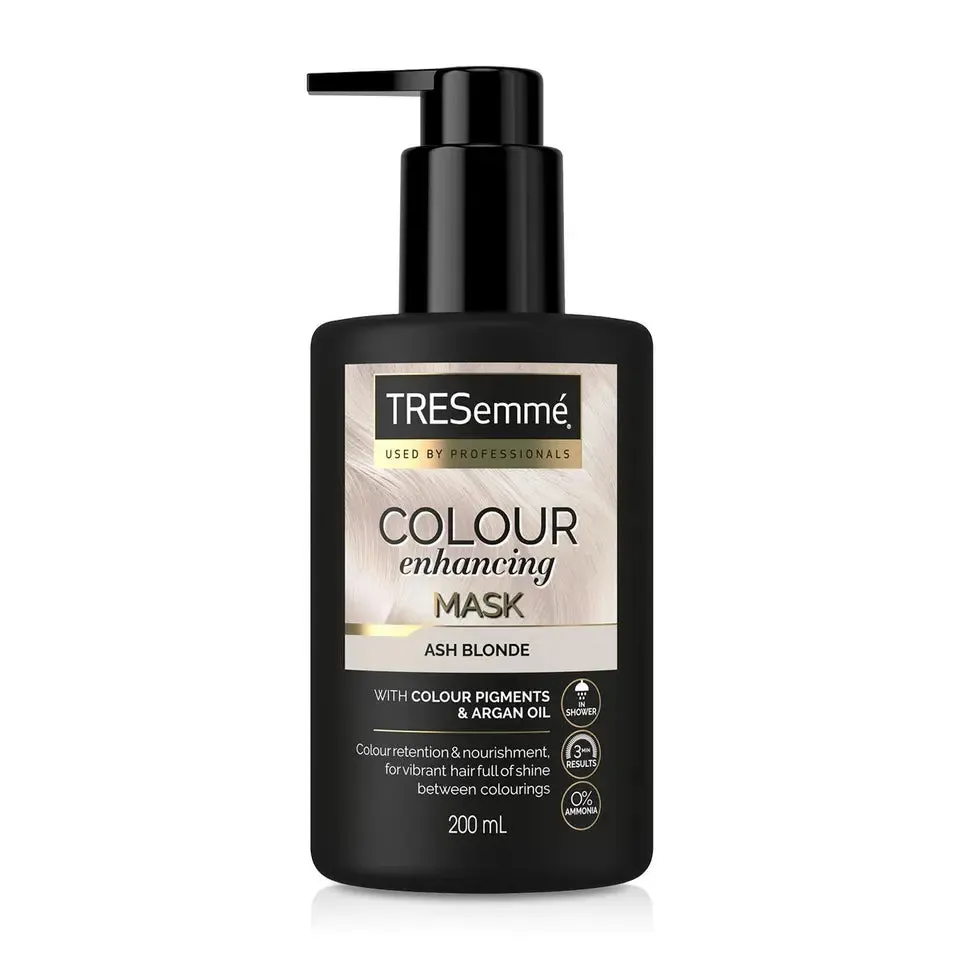 TRESemme Ash Blonde Colour Enhancing Mask with Colour Pigment & Argan Oil 200ml