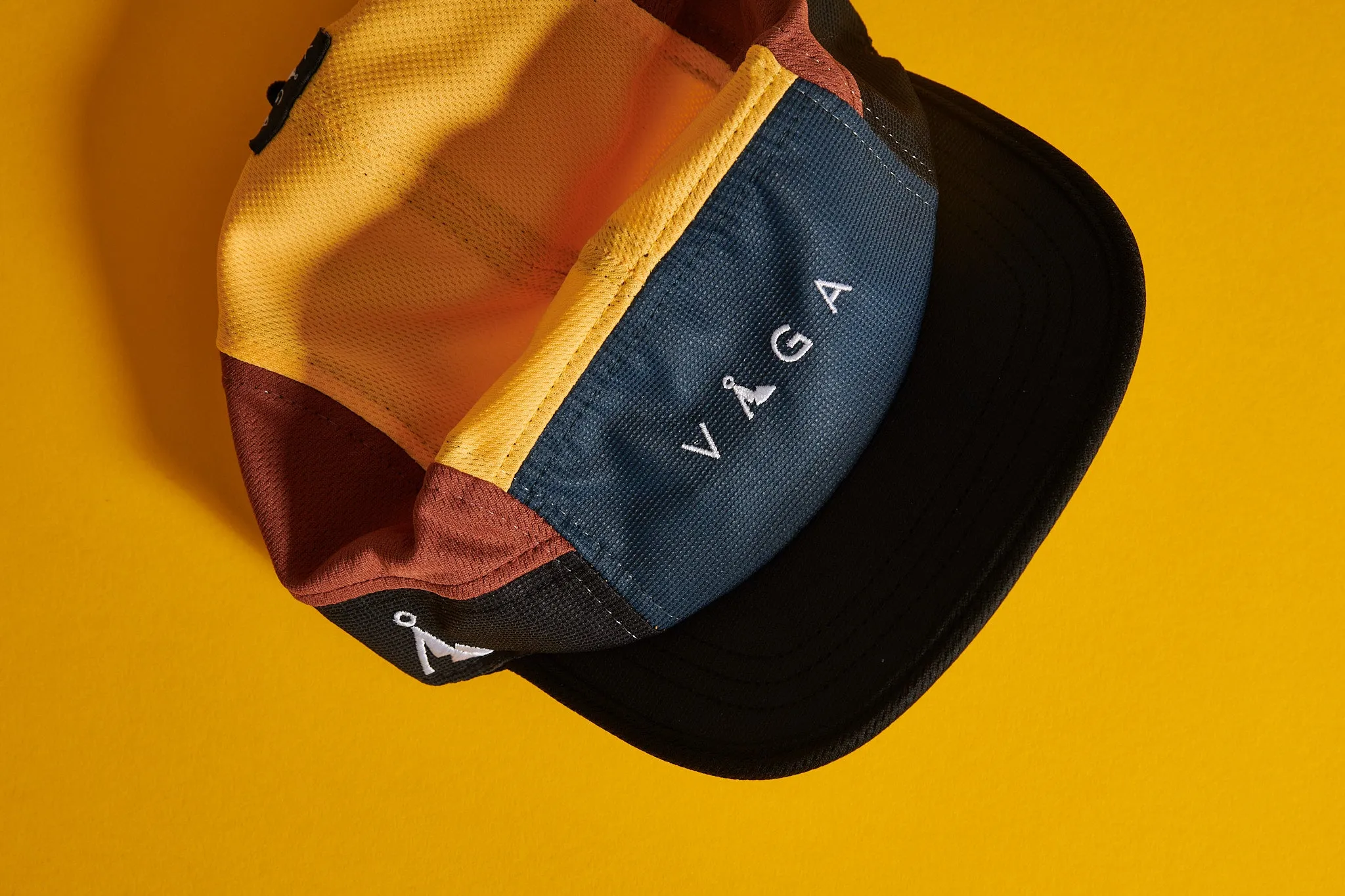 VAGA Club Cap - Ocean/Mellow Yellow/Brown