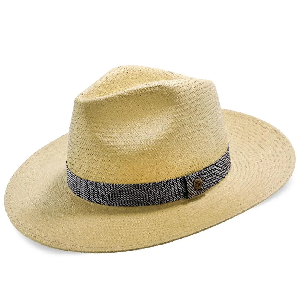 Walrus Hats Natural Paper Braid Straw Fedora Hat w/ Band