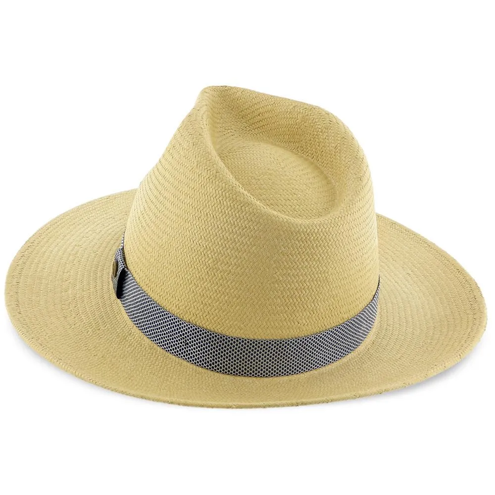 Walrus Hats Natural Paper Braid Straw Fedora Hat w/ Band