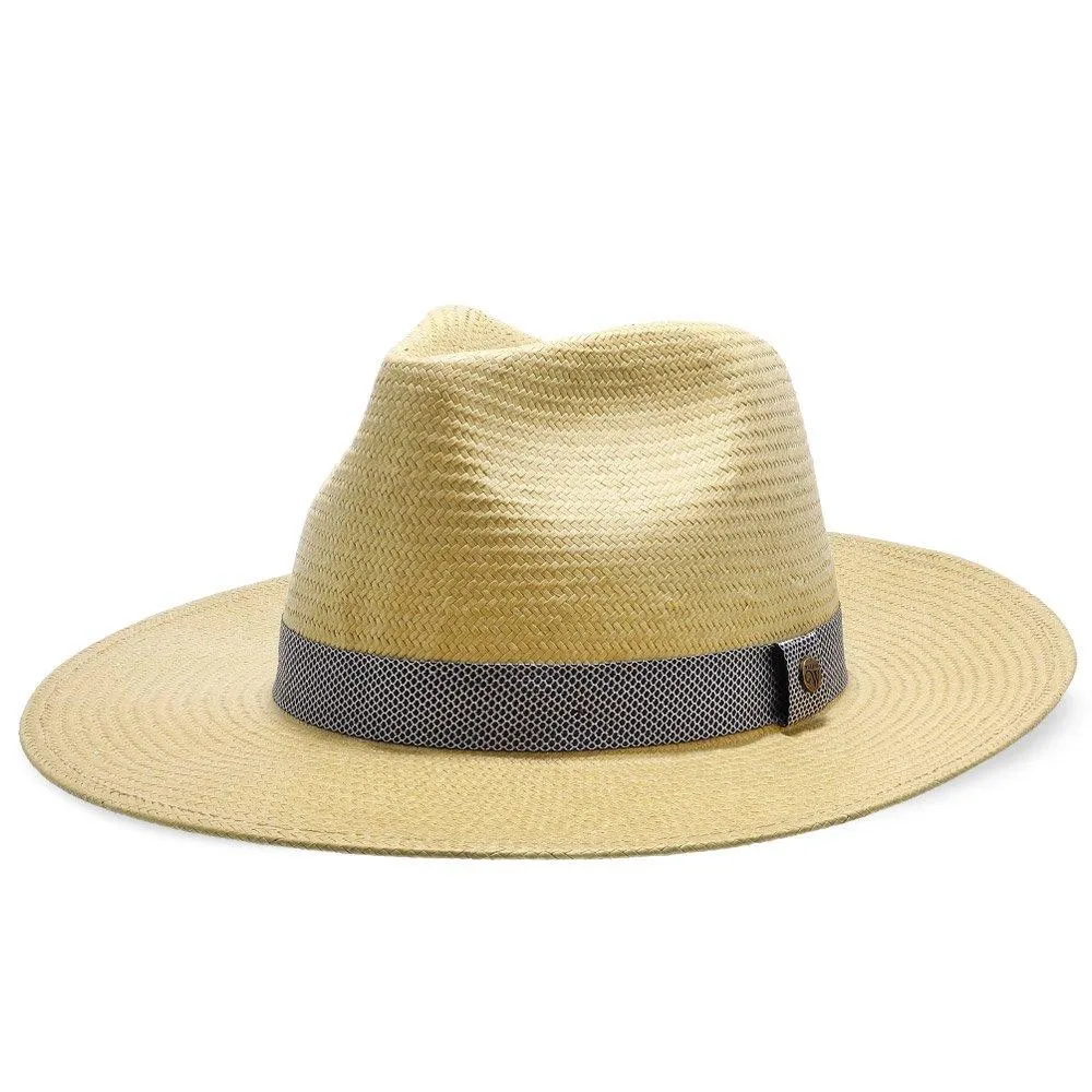 Walrus Hats Natural Paper Braid Straw Fedora Hat w/ Band