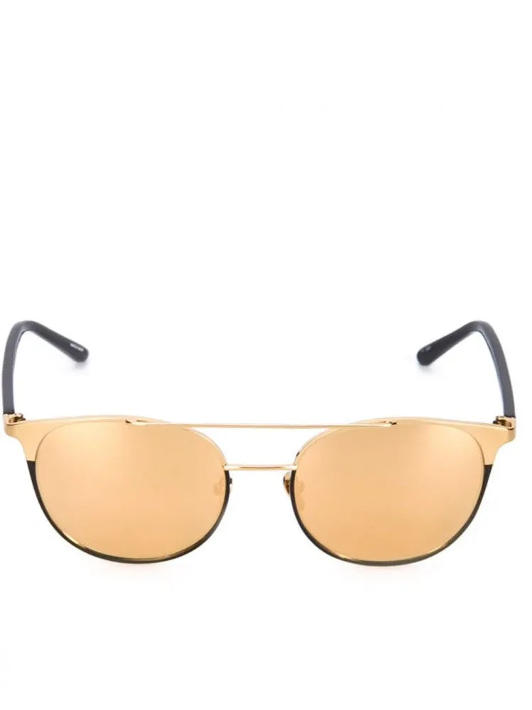 Yellow Gold / Acetate Sunglasses (LFL421C5SUN YG W/BLK RIM GOLD)